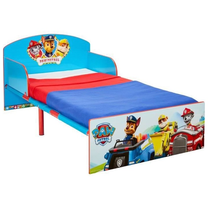 PAT PATROUILLE Lit pour Enfants pour Matelas 140cm x 70 cm