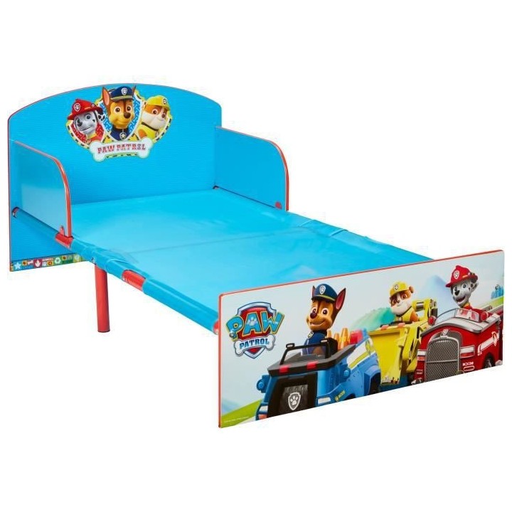 PAT PATROUILLE Lit pour Enfants pour Matelas 140cm x 70 cm