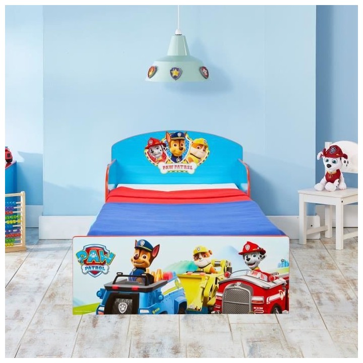 PAT PATROUILLE Lit pour Enfants pour Matelas 140cm x 70 cm