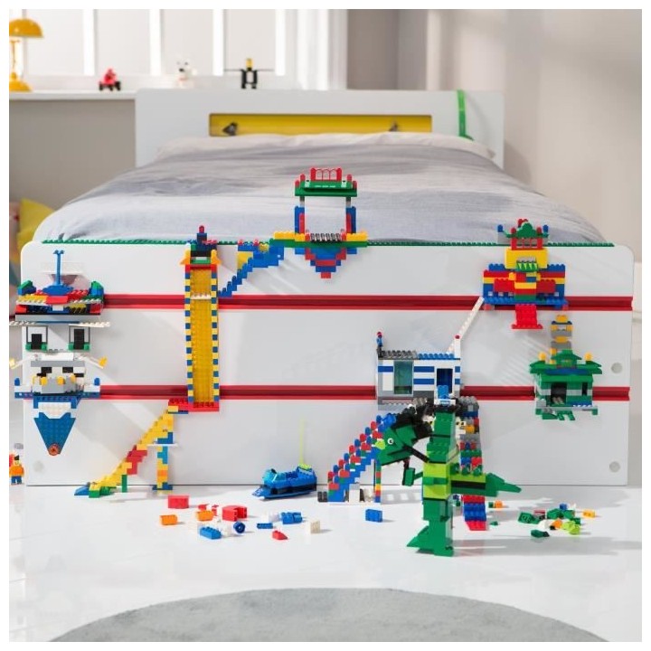 Room 2 Build Lit simple pour enfant avec rangement