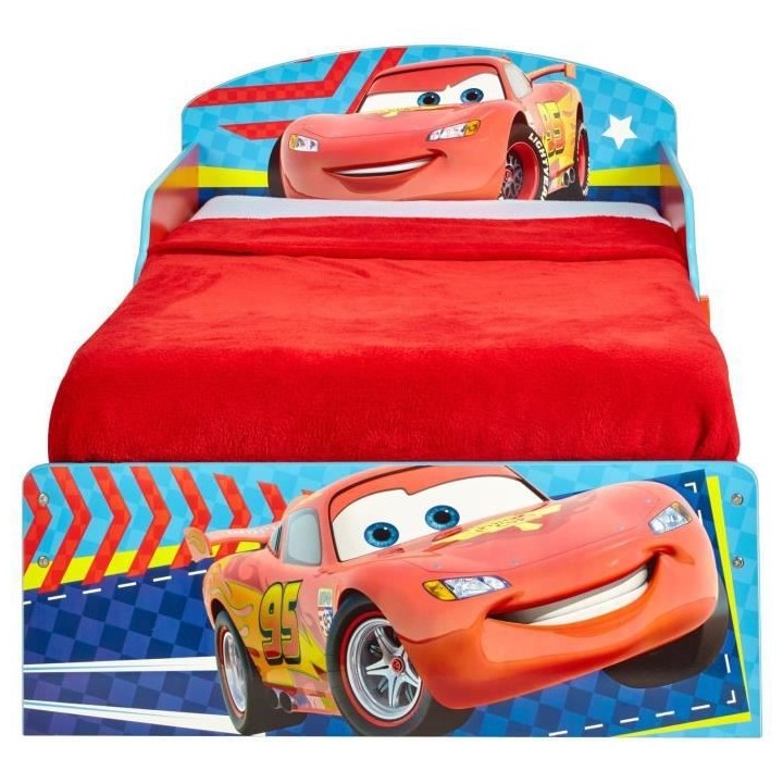 Disney Cars - Lit pour enfants avec tiroirs de rangement sous le lit 