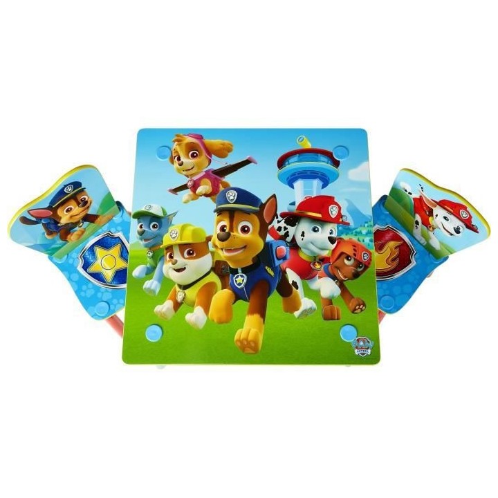PAT PATROUILLE Ensemble Table Et 2 Chaises Pour Enfant
