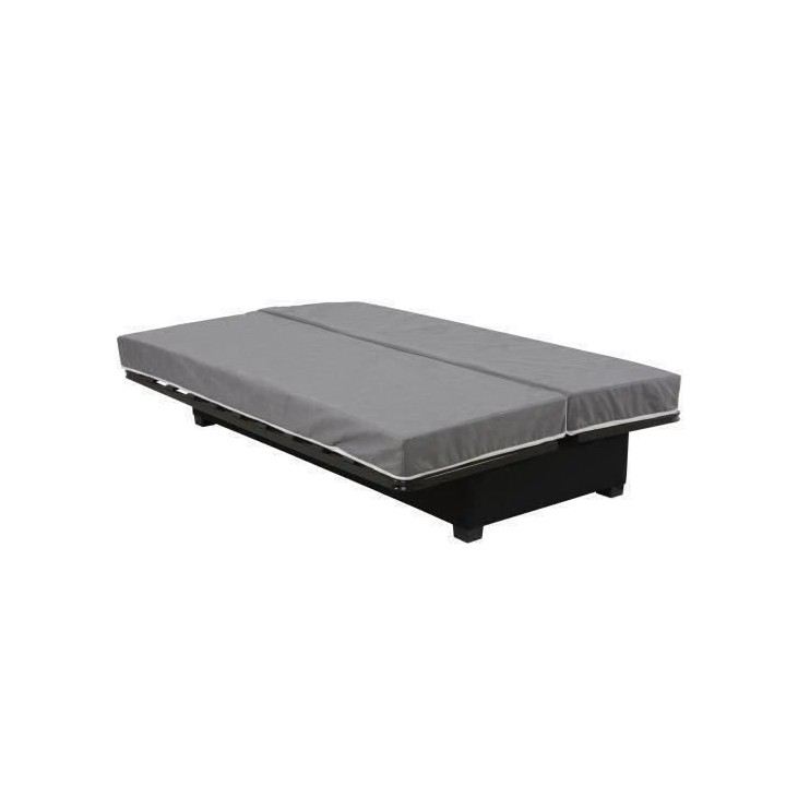 Banquette Clic Clac 3 places World - Tissu World Noir - Made in France