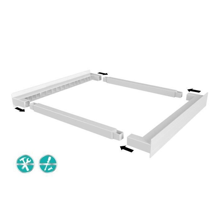 KCL103 Kit de superposition universel pour lave-linge et seche linge