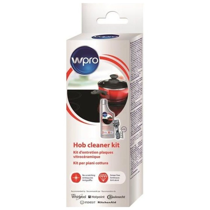 WPRO KIT NETTOYANT VITROCERAMIQUE ET INDUCTION