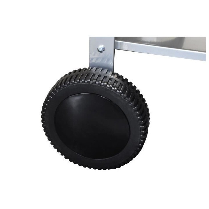 COOK'IN GARDEN Desserte de jardin Media pour plancha - Métal et bois