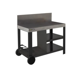 COOK'IN GARDEN Desserte de jardin avec crédence pour plancha - 110 x