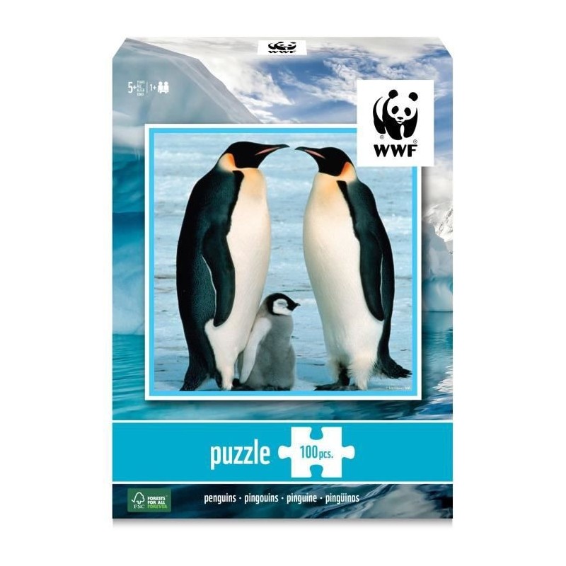 WWF Puzzle 100 pieces Pingouins