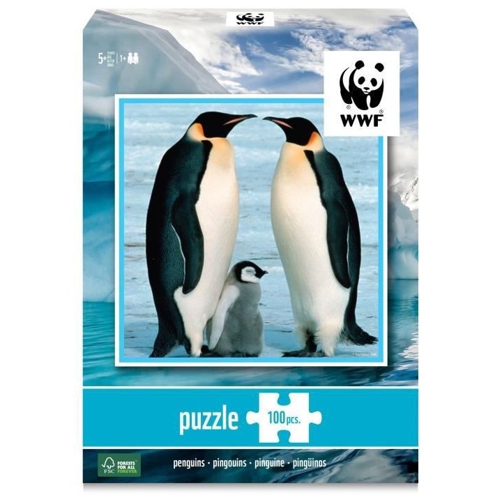 WWF Puzzle 100 pieces Pingouins