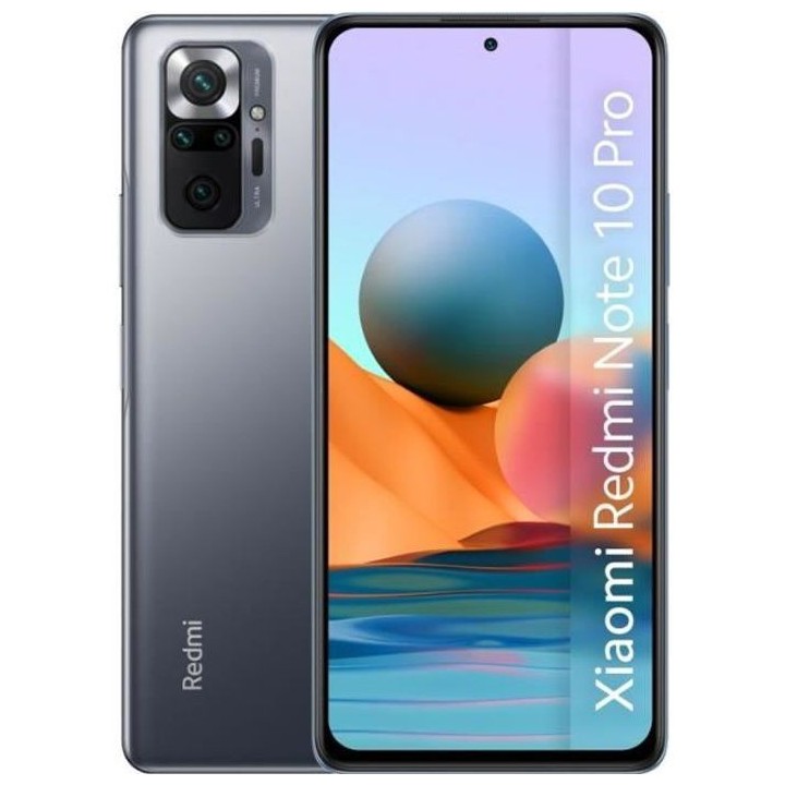 XIAOMI Redmi Note 10 Pro 128Go 4G Gris Onyx