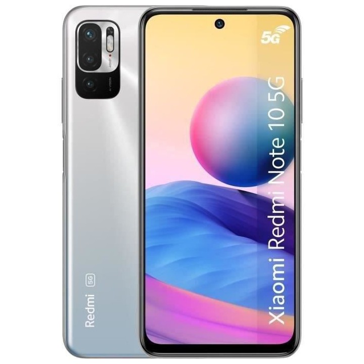 XIAOMI Redmi Note 10 128Go 5G Argent chromé