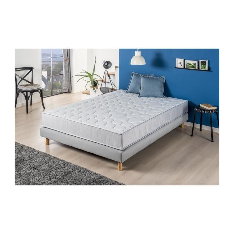 Matelas 160 x 200 cm DEKO DREAM - 600 ressorts ensachés - 19 cm - SPRINGMAX