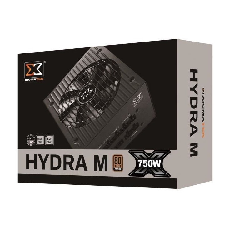XIGMATEK Hydra M 750W (80Plus Bronze) - Alimentation PC modulaire