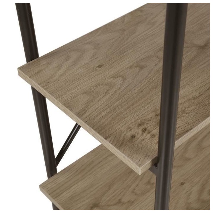 Bibliotheque 2 portes en métal - Pieds noir - ARTO