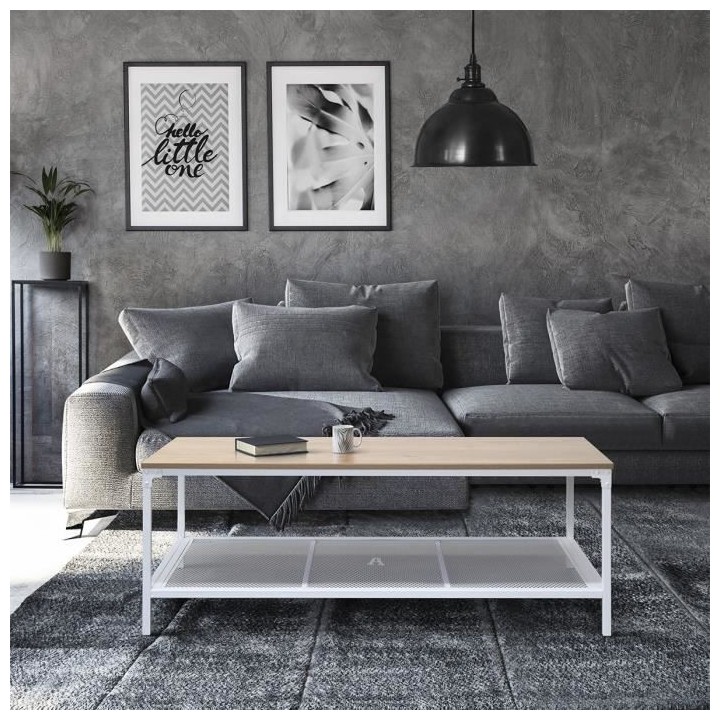 Table basse en métal - Pieds blanc - ARTY