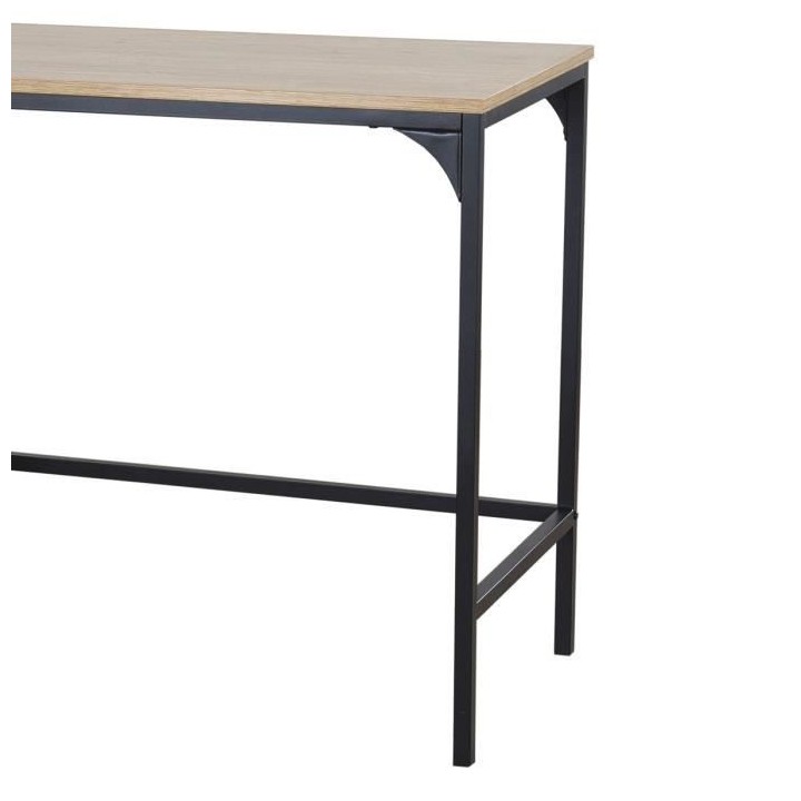 Bureau de travail 2 portes en métal - Pieds noir - ARTY