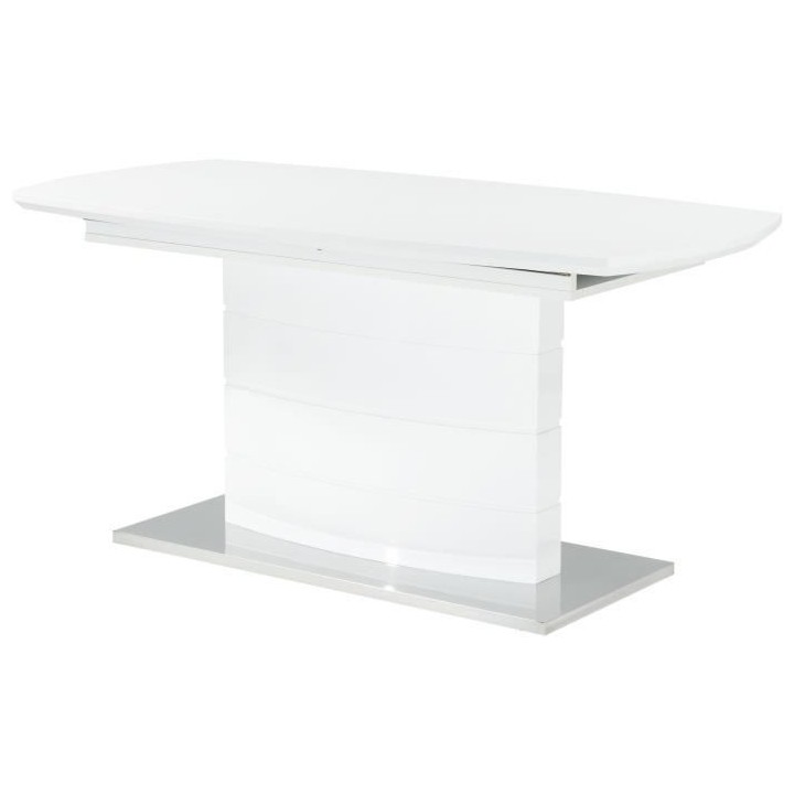 Table a manger extensible GRANADA - laqué blanc - 8-10 personnes - L1