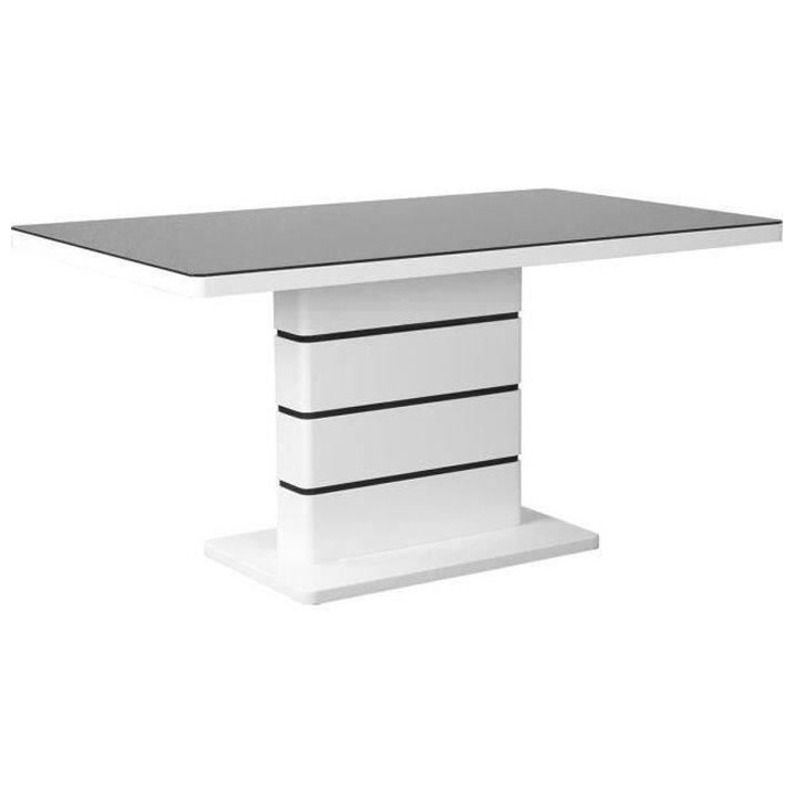 Table de séjour 6 personnes - Rectangulaire - Panneaux de particules