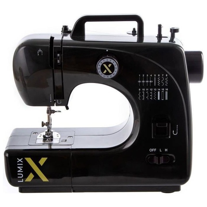 LUMIX - Machine a coudre - LUMIX16/BLK - 16 programmes - Noir