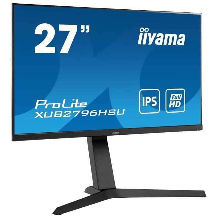 Ecran PC Gamer - IIYAMA XUB2796HSU-B1 - Ultra Mince - 27 FHD - Dalle I