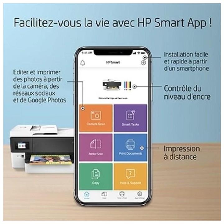 HP OfficeJet Pro 7720 Imprimante tout-en-un Jet d'encre couleur A3 Cop