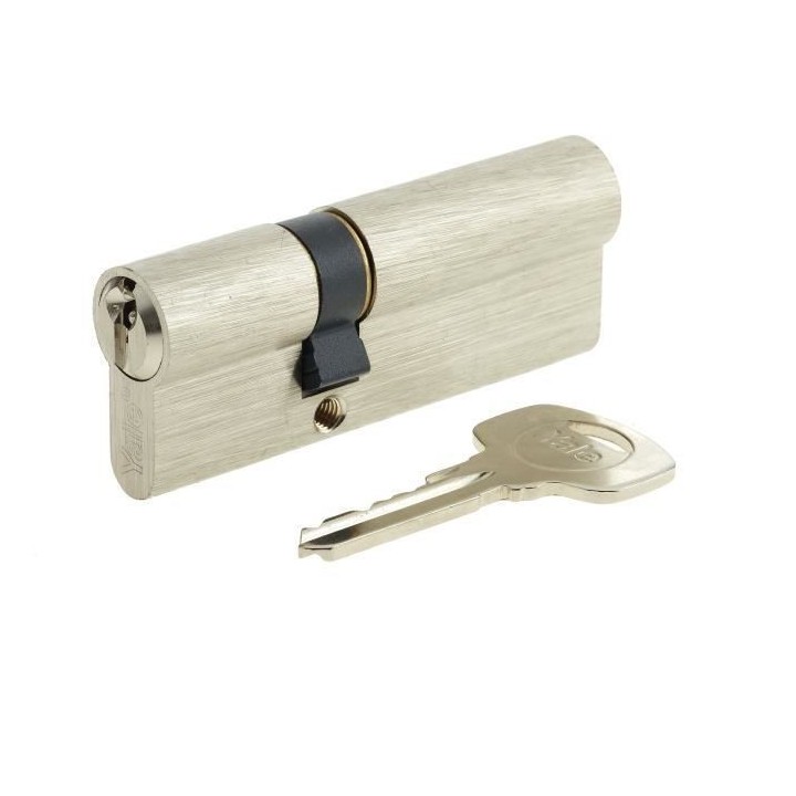 YALE - Cylindre Série 500+ - 30x60 mm - nickelé - 5 goupilles - 3 cl