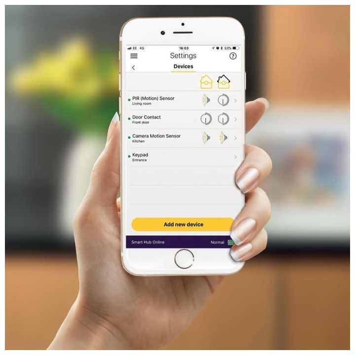 Yale AC-PS EU Prise Télécommandée Intérieure pour Alarme Maison Co