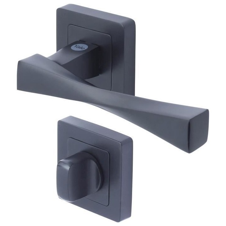 YALE - YPP7-V-CB Poignée de porte carrée de 7 noir YALE - Modele Ver