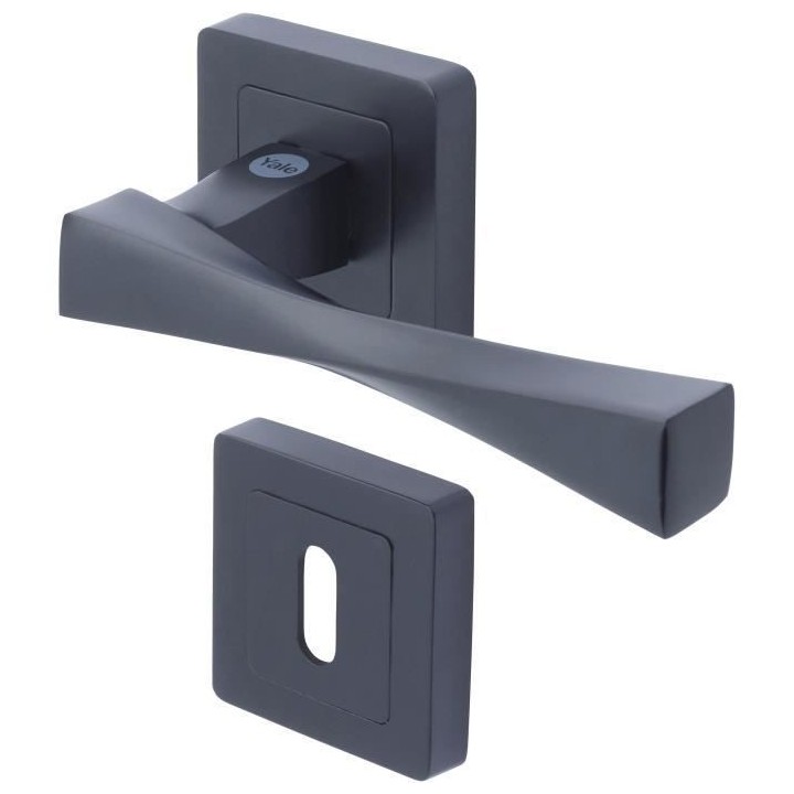 YALE - YPP7-V-PC Poignée de porte carrée de 7 noir YALE - Modele Ver