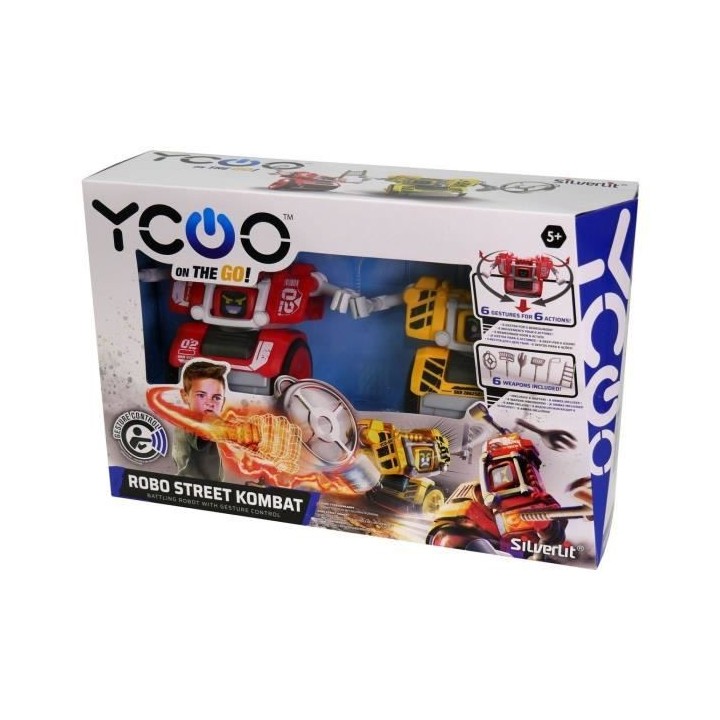 YCOO STREET KOMBAT - Pack de 2 robots de combat interactifs - Détecte