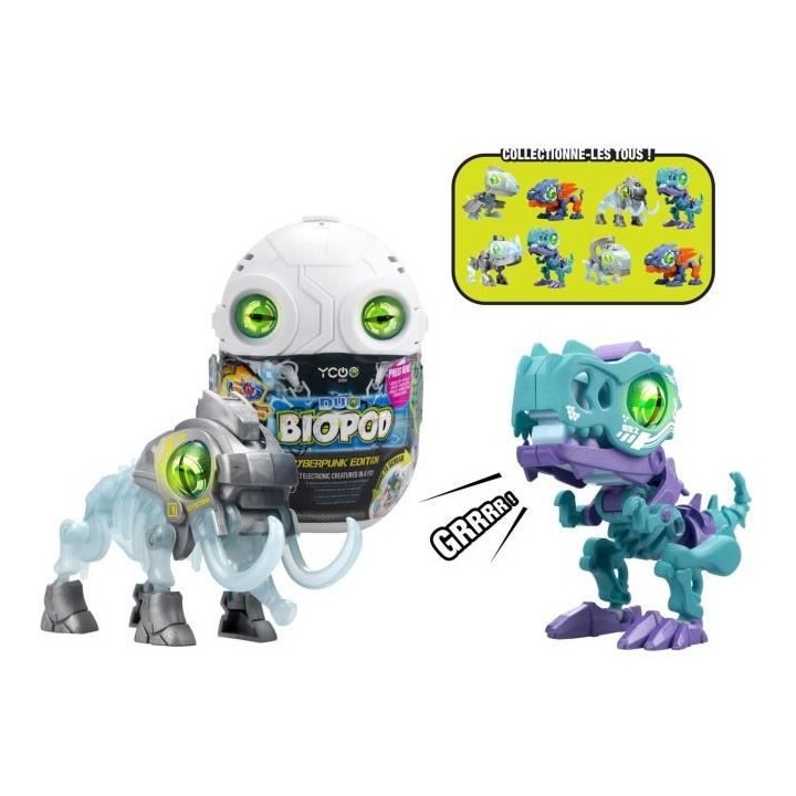 YCOO BIOPOD DUO CYPERPUNK - Robot - 2 dinosaures a construire dont 1 p
