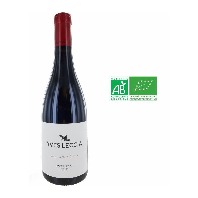 Domaine Yves Leccia E Croce 2017 Patrimonio - Vin rouge de Corse - Bio