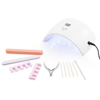 YOGHI Kit de manucure et pédicure - 11 accessoires et lampe 15 Perles