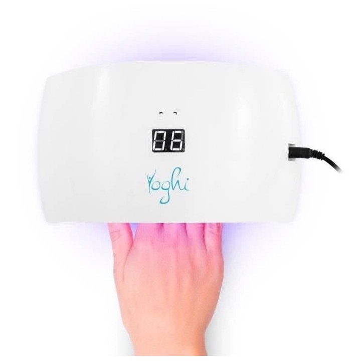 YOGHI Kit de manucure et pédicure - 11 accessoires et lampe 15 Perles