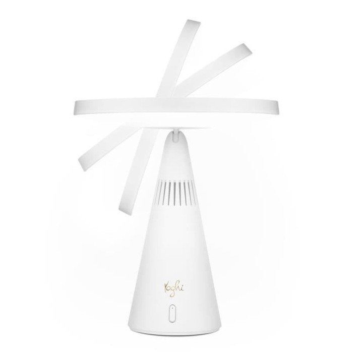 YOGHI Miroir Grossissant 3 en 1 - Lumiere LED Enceinte Bluetooth - 6W