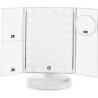 YOGHI Miroir Grossissant Triptyque pliable 21 LED - Lumiere blanc