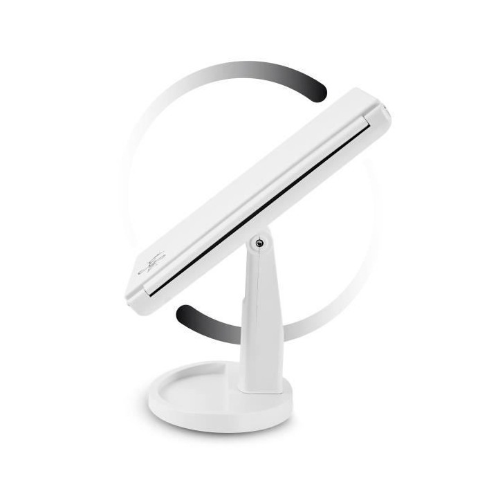 YOGHI Miroir Grossissant Triptyque pliable 21 LED - Lumiere blanc