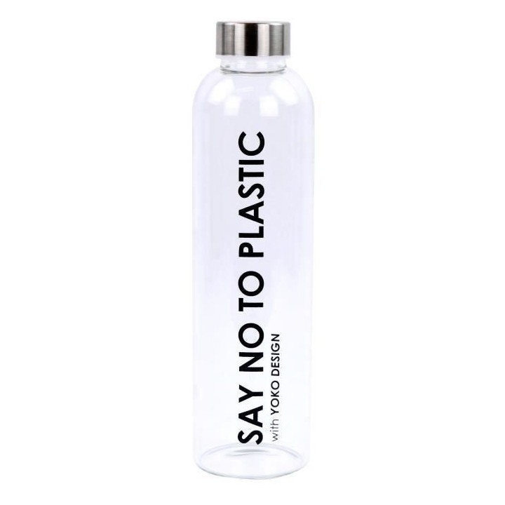 Bouteille en verre YOKO DESIGN 750 ml Say No To Plastic