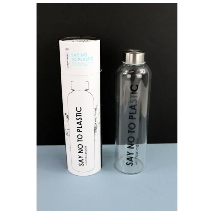 Bouteille en verre YOKO DESIGN 750 ml Say No To Plastic