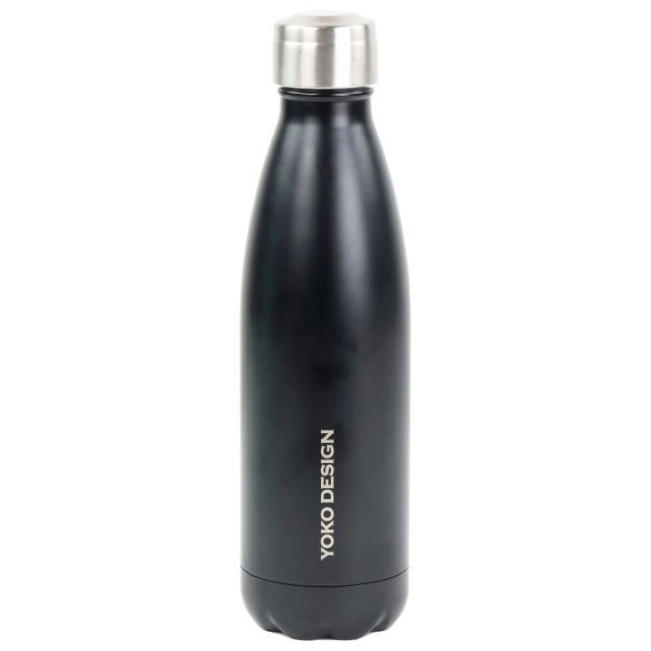 YOKO DESIGN - Bouteille isotherme de 500 ml Coloris Noir Mat