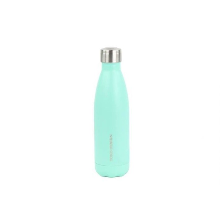YOKO DESIGN - INOX Gourde isotherme Bouteille 500 ml pastel mint