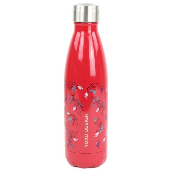 YOKO DESIGN - Bouteille isotherme de 500 ml motif Primavera Framboise