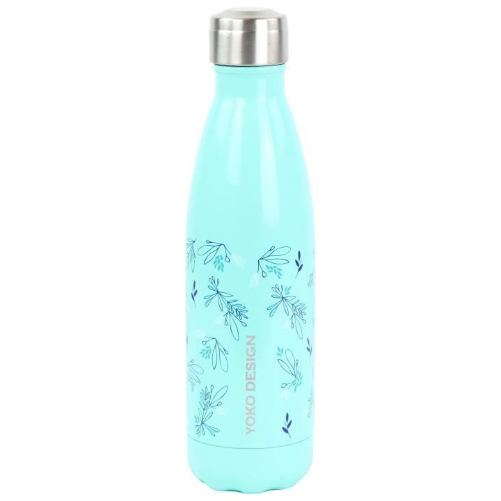 YOKO DESIGN - Bouteille isotherme de 500 ml au motif Primavera Bleu