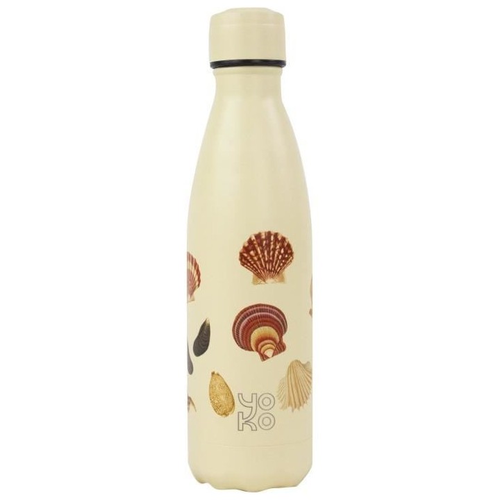 YOKO DESIGN - Bouteille isotherme de 500 ml motif Coquillages