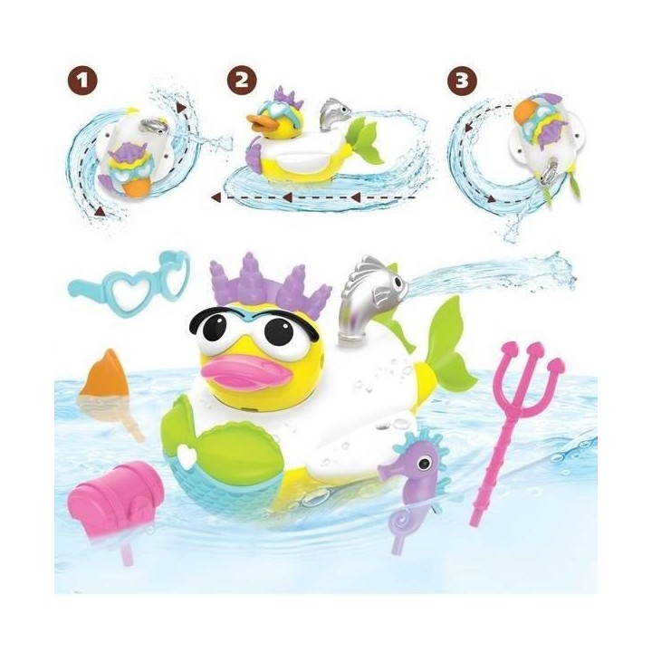 YOOKIDOO Jouet de bain - Caneton sirene