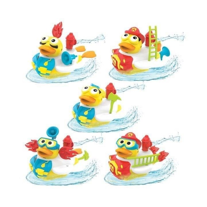 YOOKIDOO Jouet de bain - Caneton pompier