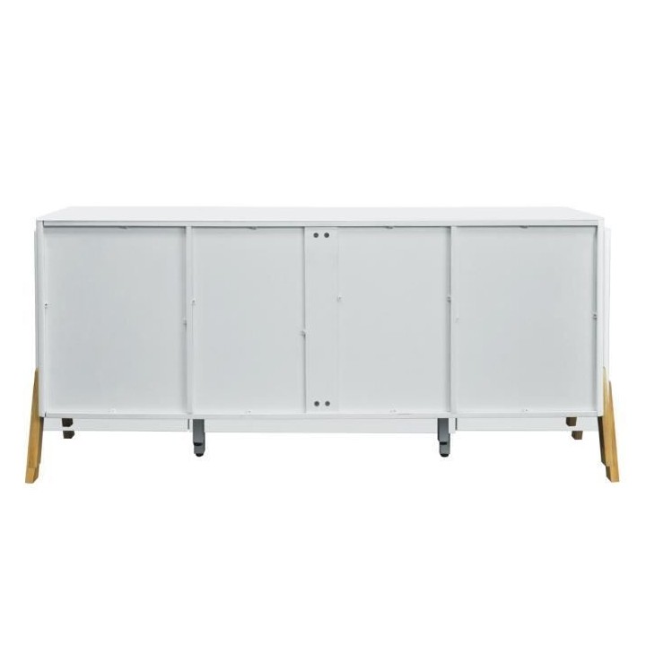 Buffet 2 portes 2 tiroirs - Niche de rangement - Bois - L 175 x P 40 x