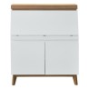 Bureau secrétaire avec tablette 2 portes - Bois - L96,7 x P 115 x H 40,5 - MUNICH