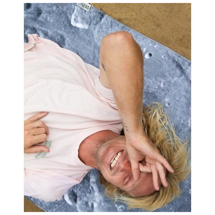 LEUS Serviette plage 148x84cm LUNAR BLACK