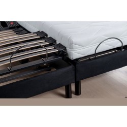 DEKO DREAM Relaxation Ensemble Matelas mousse 2x80x200 cm + Sommier TPR avec Plots top confort